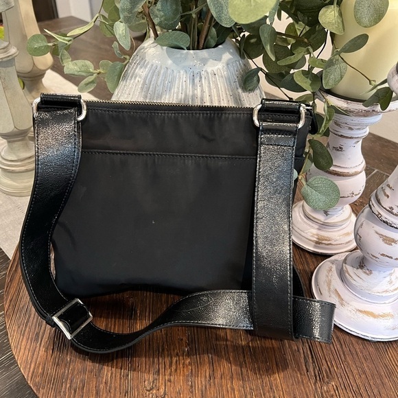 Brighton Black Crossbody Bag with Croc Embossed Detail - Picture 3 of 6